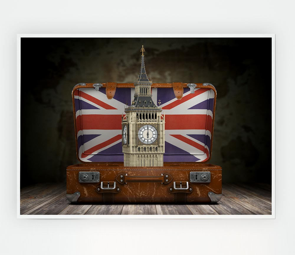 London In A Case Print Poster Wall Art