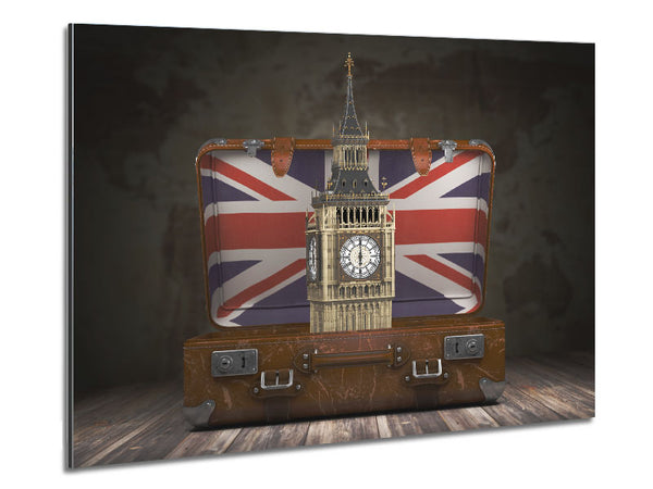 London In A Case Metal Print