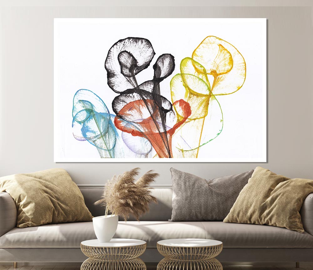 The Abstract Ink In Water Print Poster Wall Art