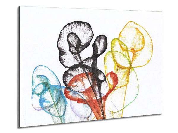 The Abstract Ink In Water Metal Print