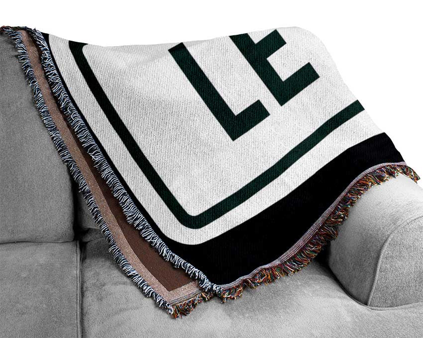 Le Mans Race Sign Woven Blanket