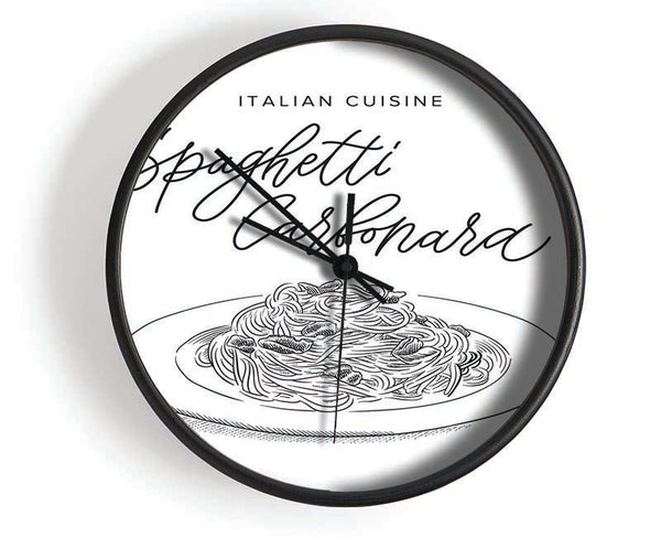 Italian Cuisine Spaghetti Clock - Wallart-Direct UK
