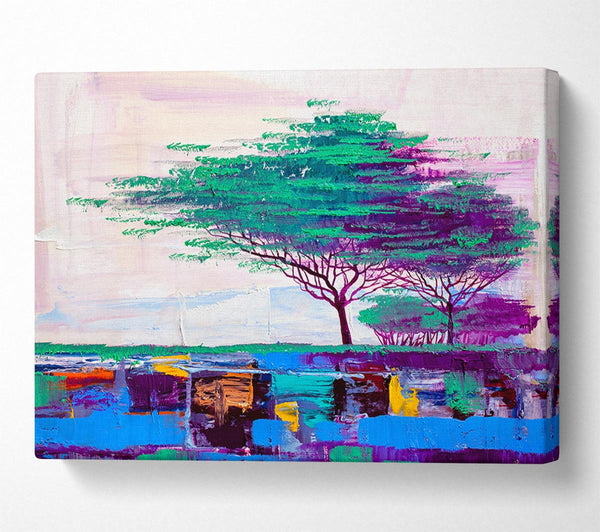  A Canvas Print of Stunning African Horizon Paint Canvas Art
