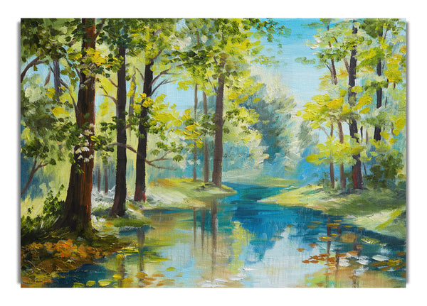 Der Wald malt grün