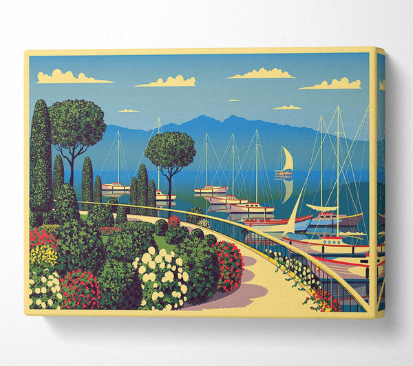 Picture of Vintage Travel Poster Canvas Print Wall Art