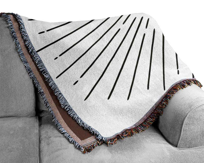 Retro Microphone Woven Blanket