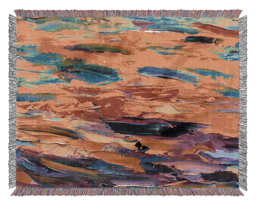 Thick Strokes Impressionism Woven Blanket