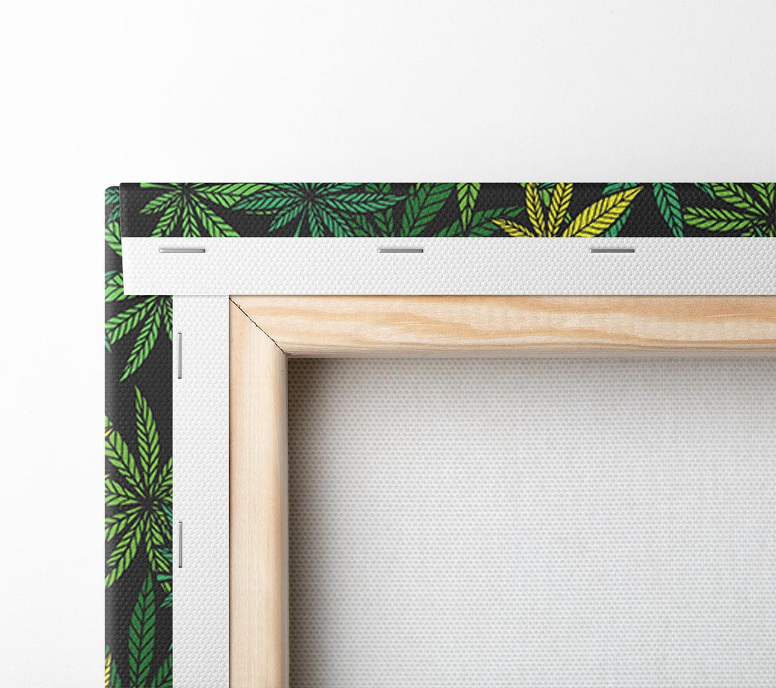 Picture of Cannabis Leaves Canvas Print Wall Art