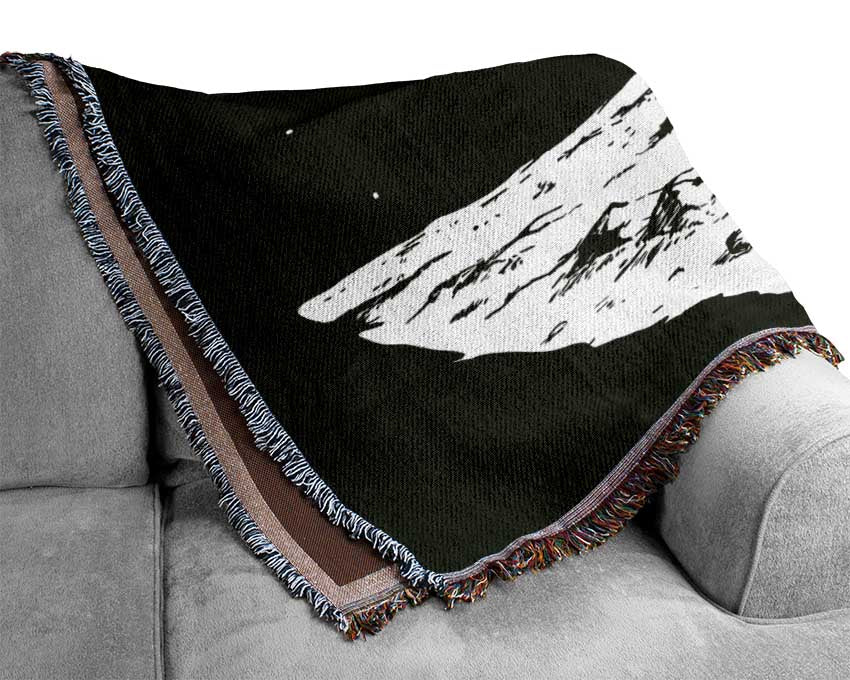 Little Space Man Woven Blanket