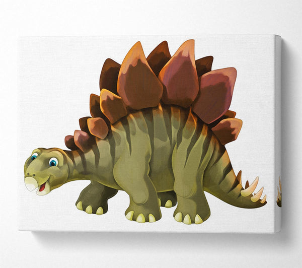  A Canvas Print of The Happy Stegosaurus Canvas Art