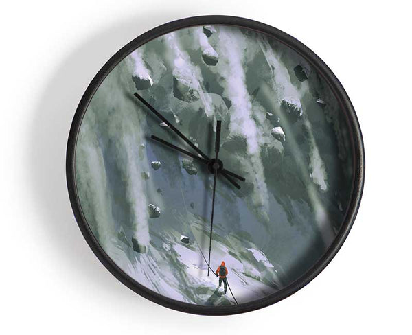Avalanche Ski Clock - Wallart-Direct UK