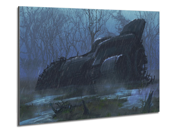Raumschiff im Regen