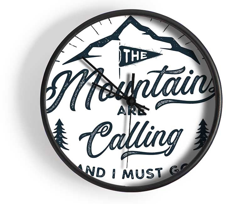 The Mountains Are Calling Clock - Wallart-Direct UK