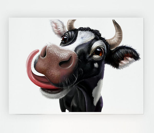 The Big Cow Lick Print Poster Wall Art
