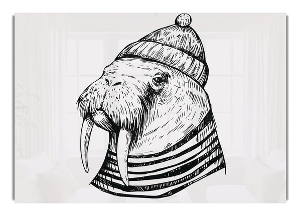 Hipster-Walross