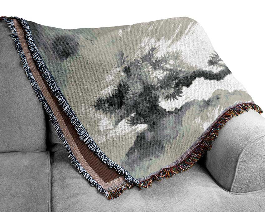 Japanese Architecture Woven Blanket