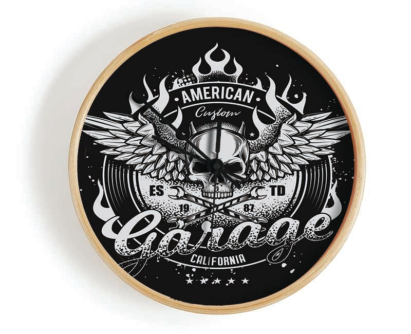 American Custom Garage Clock - Wallart-Direct UK