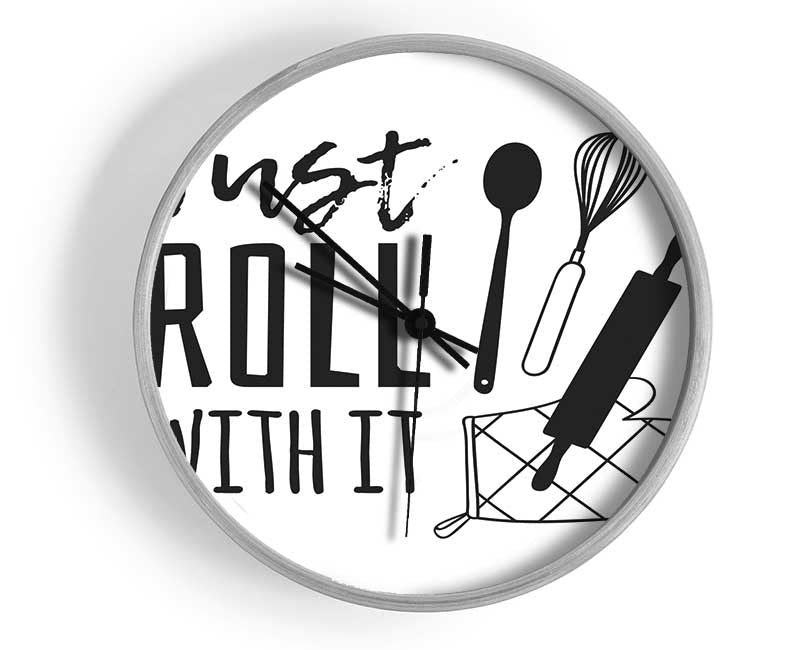 Just Roll With It Clock - Wallart-Direct UK