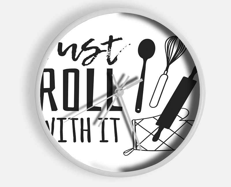 Just Roll With It Clock - Wallart-Direct UK