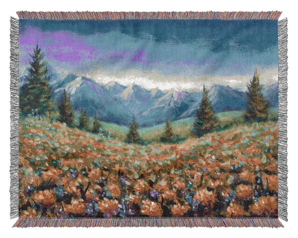 The Curve In The Landscape Woven Blanket