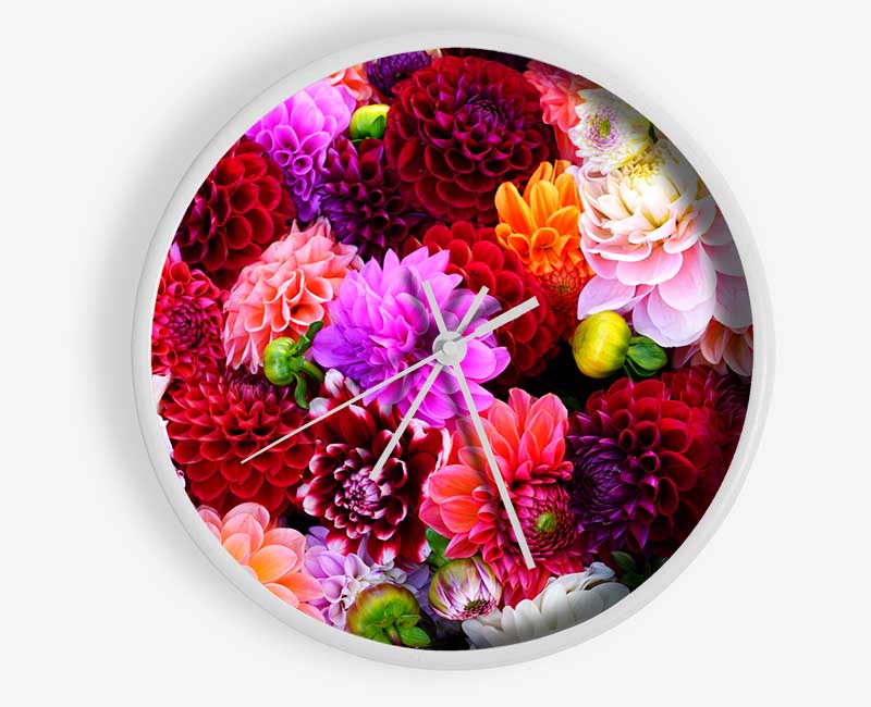 Huge Flower Explosion Clock - Wallart-Direct UK