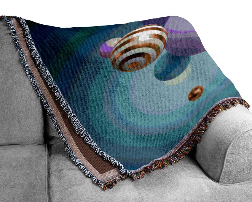 Spheres Of Three Dimensional Abstract Woven Blanket
