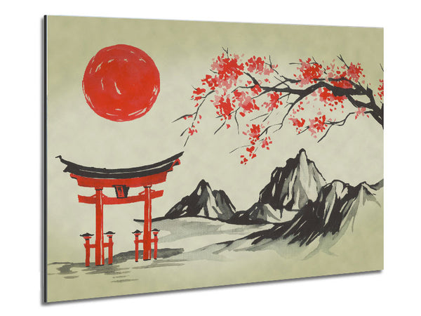 Ethnische japanische Sonne