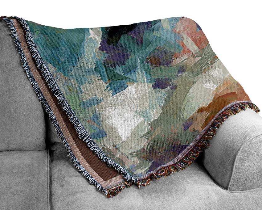 Strong Strokes Of Brush Woven Blanket