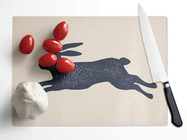 The Bouncing Hare Glass Chopping Board