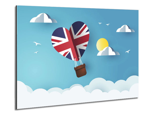 Heißluftballon mit Union Jack