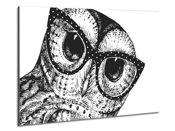The Smart Owl Metal Print