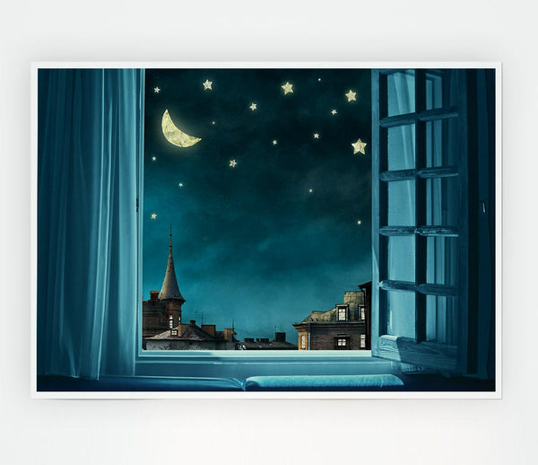 The Window To The Skies Print Poster Wall Art