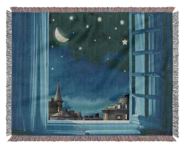 The Window To The Skies Woven Blanket