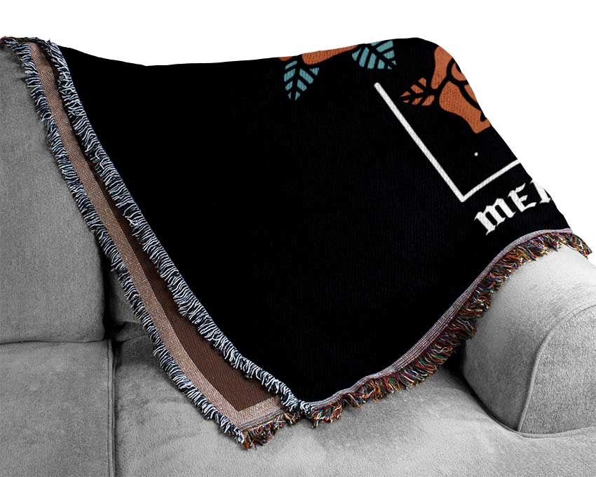 Memento Mori Woven Blanket