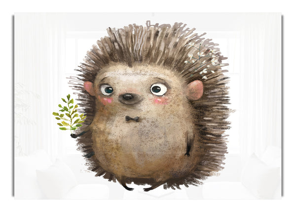Igel mit Blumen