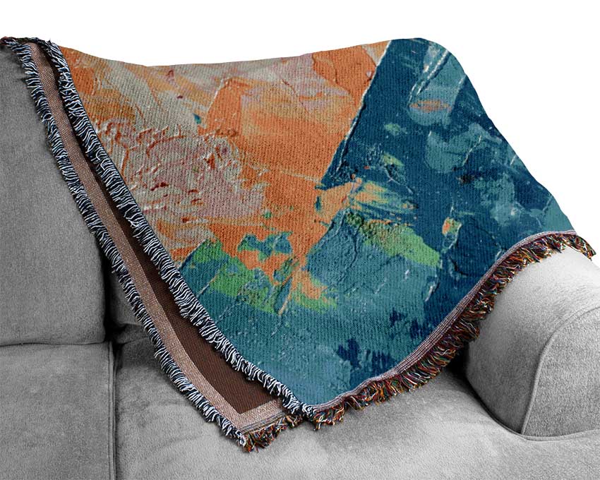 Sections Of Paint Woven Blanket