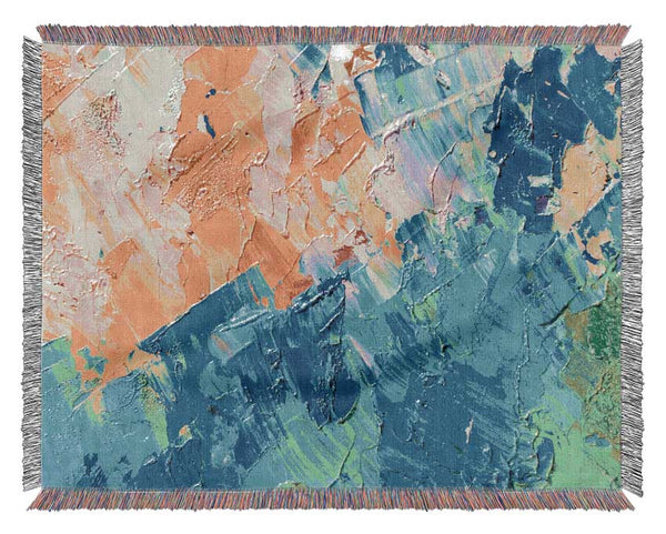 Sections Of Paint Woven Blanket