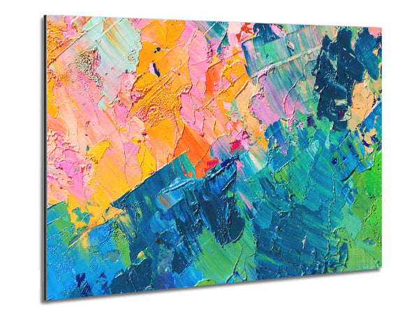 Sections Of Paint Metal Print