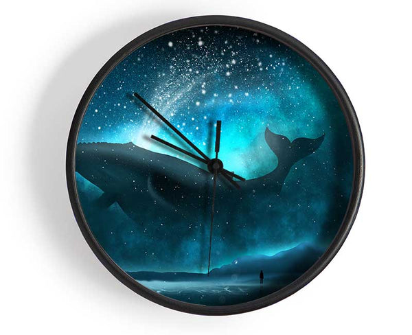 The Whale Of The Universe Clock - Wallart-Direct UK