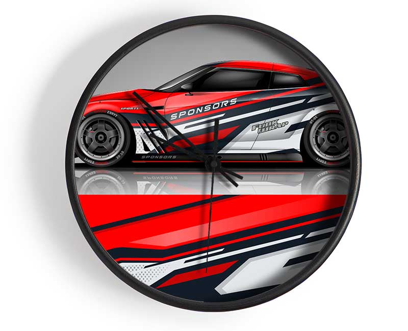 Super Car Racer Clock - Wallart-Direct UK