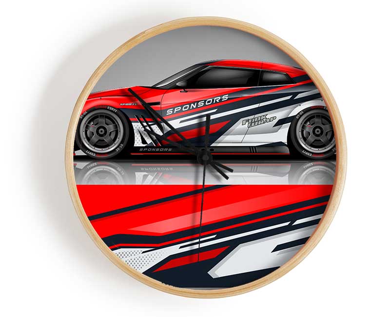 Super Car Racer Clock - Wallart-Direct UK