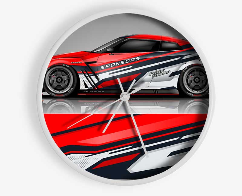 Super Car Racer Clock - Wallart-Direct UK