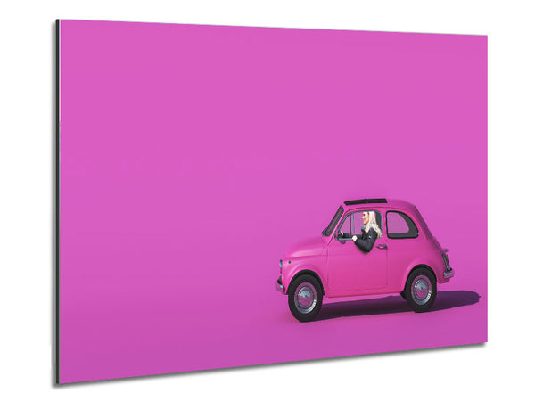 Pink Fiat 500 Classic