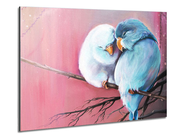 Two Love Birds On A Branch