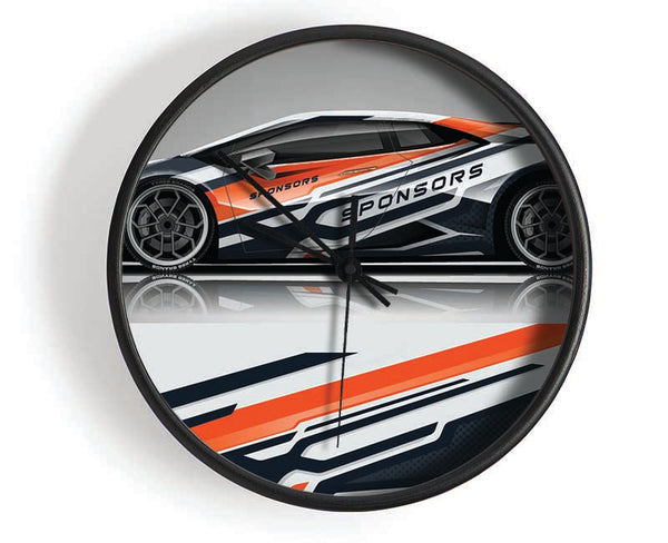 Race Supercar Clock - Wallart-Direct UK