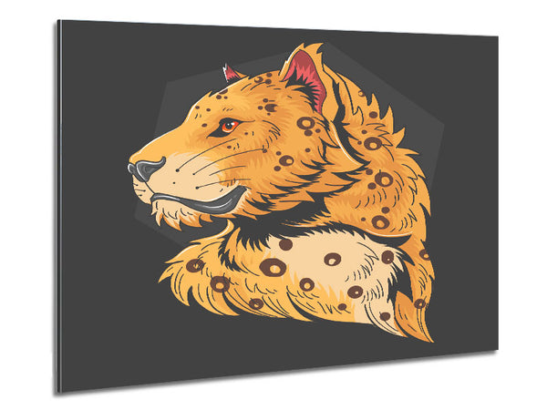 The Graceful Big Cat Metal Print