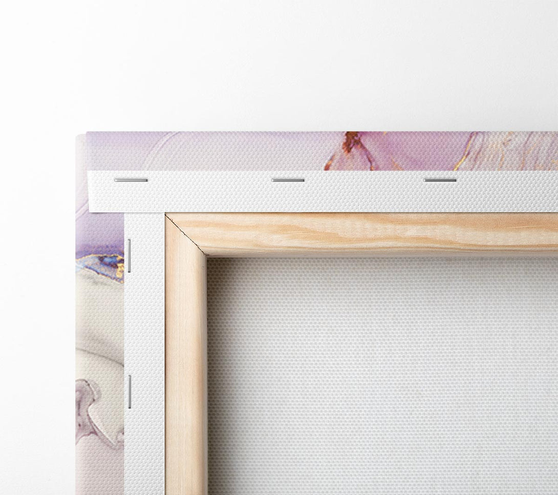 Picture of Lilac And Blue Marble Pattern Canvas Print Wall Art