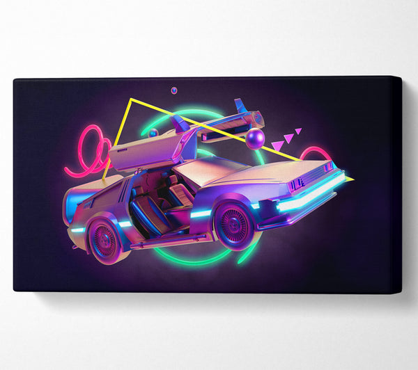 Delorean Car Neon