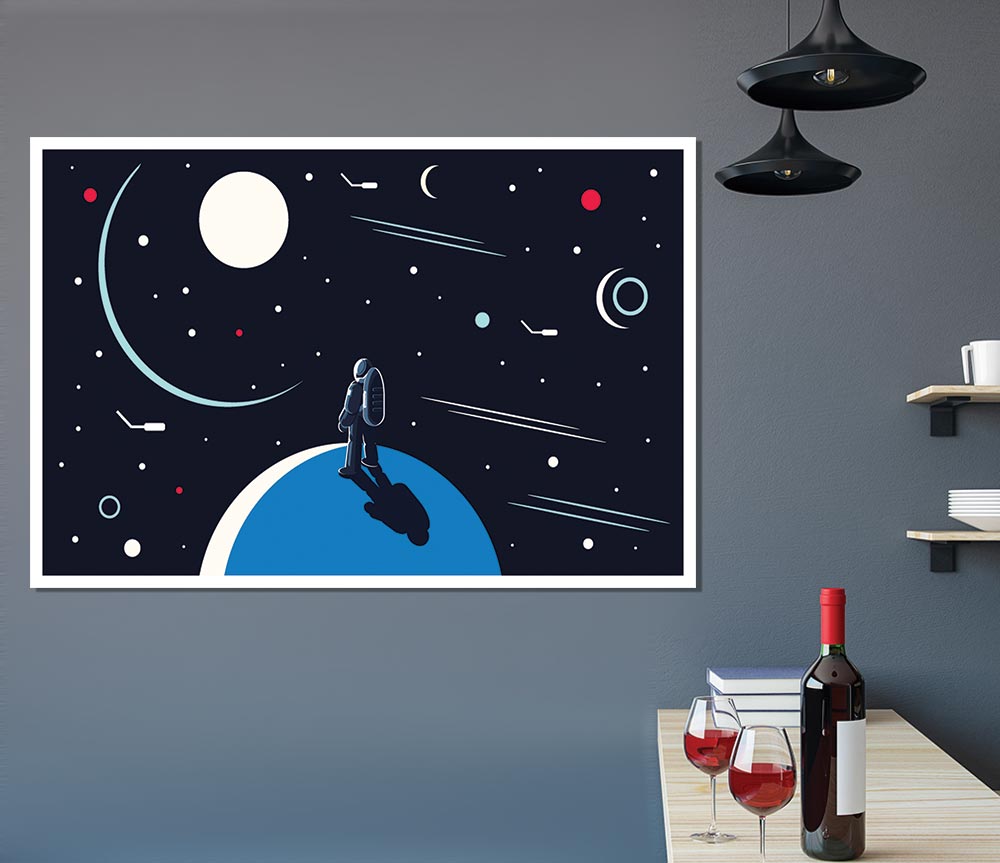 Looking Out Into The Universe Print Poster Wall Art