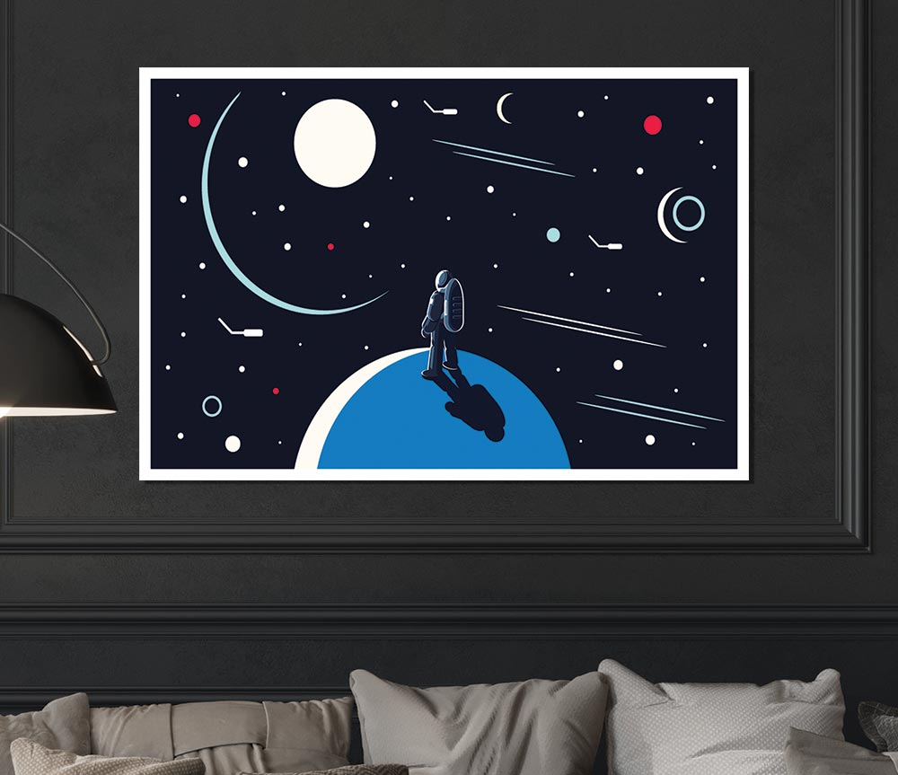 Looking Out Into The Universe Print Poster Wall Art